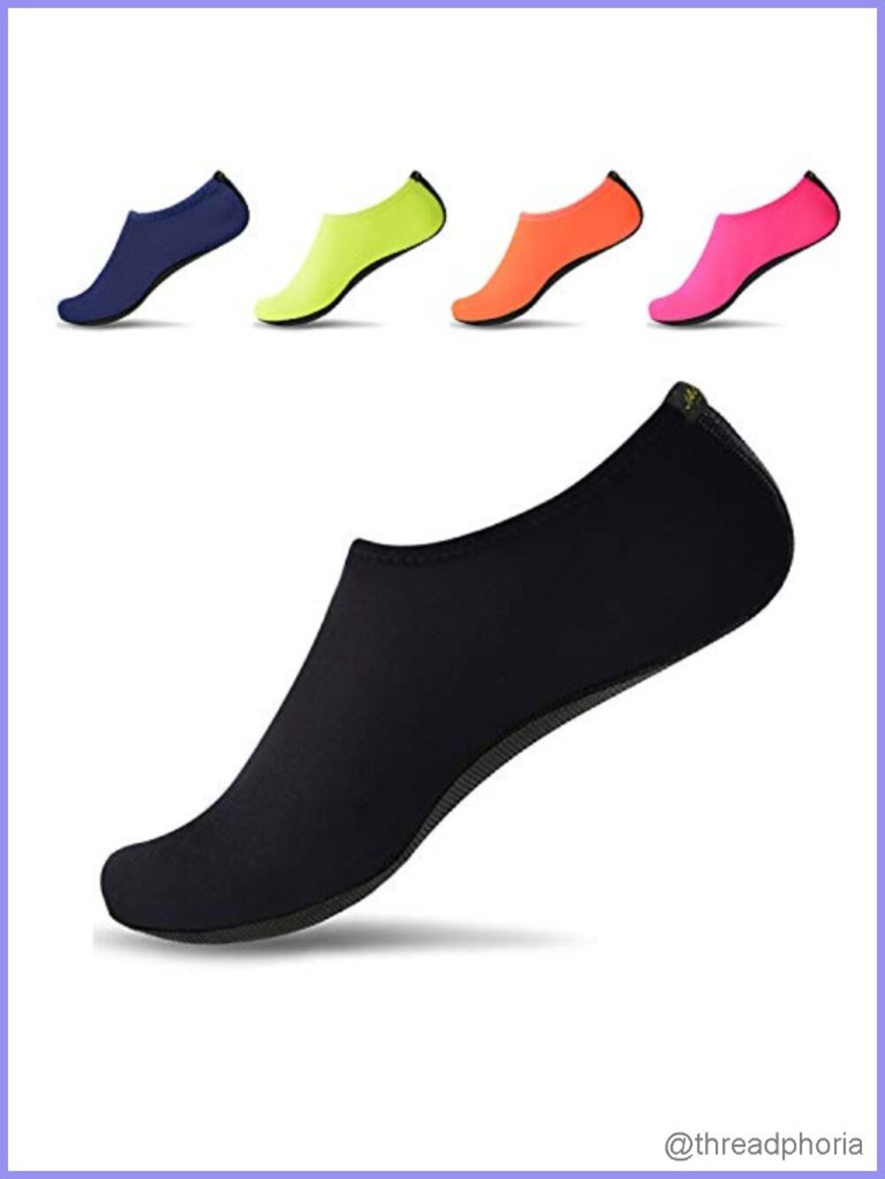 Quick Dry Water Shoes Slip-On Barefoot Swim Beach Pool Yoga Aqua Socks - Picture 1 of 6